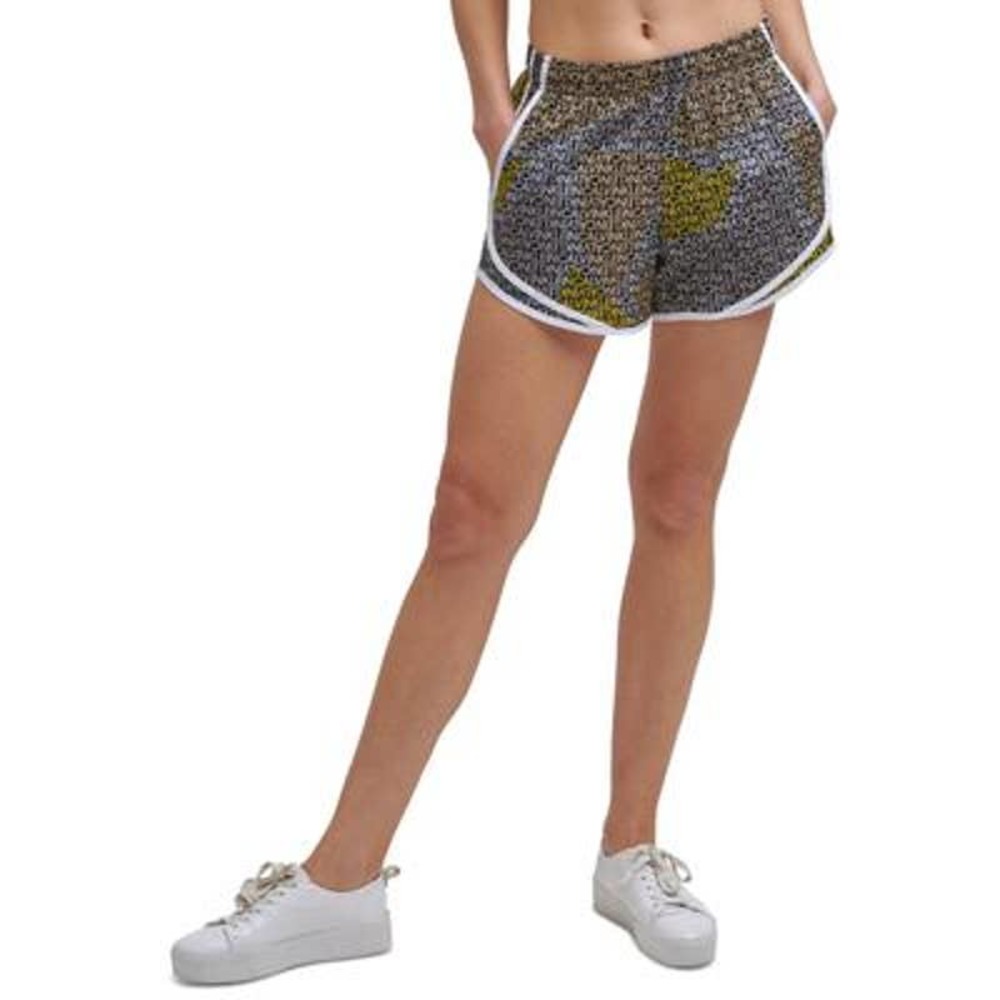 Calvin Klein Performance womans Printed Running Shorts black silver XXL